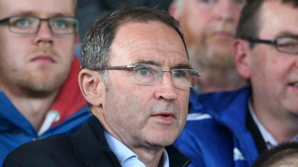 Martin O’Neill’s Ireland have moved up two places in the latest Fifa world rankings. Photograph: PA