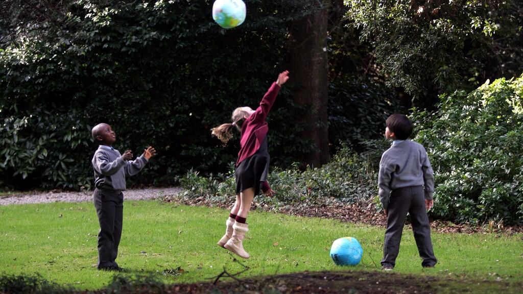 Records show the school says it swapped parking and play areas in 2007. Photograph: The Irish Times