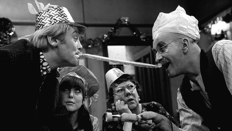 Till Death Us Do Part: Tony Booth, Una Stubbs, Dandy Nichols and Warren Mitchell in the BBC comedy