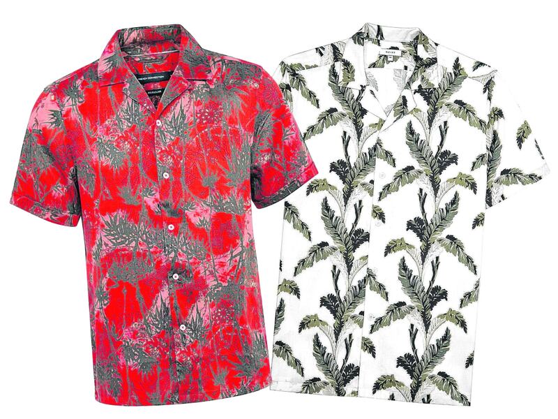 French Connection shirt, €70; Reiss shirt, €120