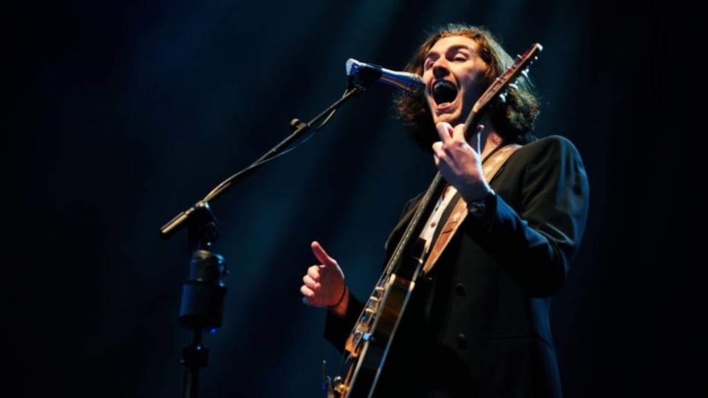 Hozier playing Longitude Festival in Marlay Park, Dublin. Photograph: Aidan Crawley