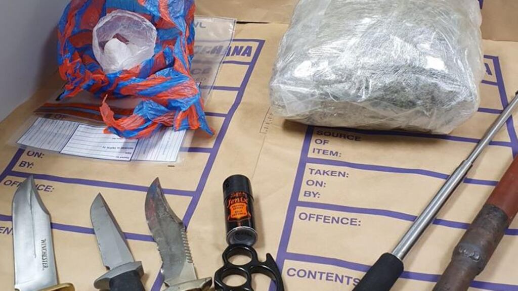 A man and woman have been arrested and €30,000 worth of drugs have been seized following a search of a house by gardaí in Loughlinstown, Co Dublin on Friday. Photograph: An Garda Síochána