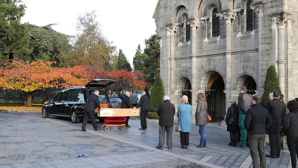 Monika Nawrat’s funeral took place in Glasnevin Crematorium Chapel. Photograph Nick Bradshaw