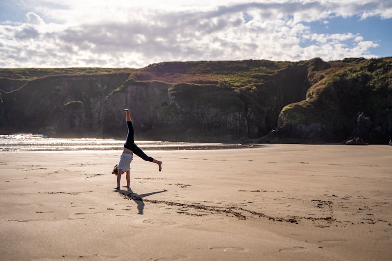 Part of the draw was the ease of access to beautiful beaches, such as Stradbally Cove, pictured, hiking in the Comeragh Mountains and cycling the county’s greenways, all on their doorstep