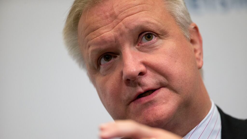 Economic and Monetary Affairs Commissioner Olli Rehn said it was still premature to see if there is a need for any precautionary arrangement. Photographer: Andrew Harrer/Bloomberg