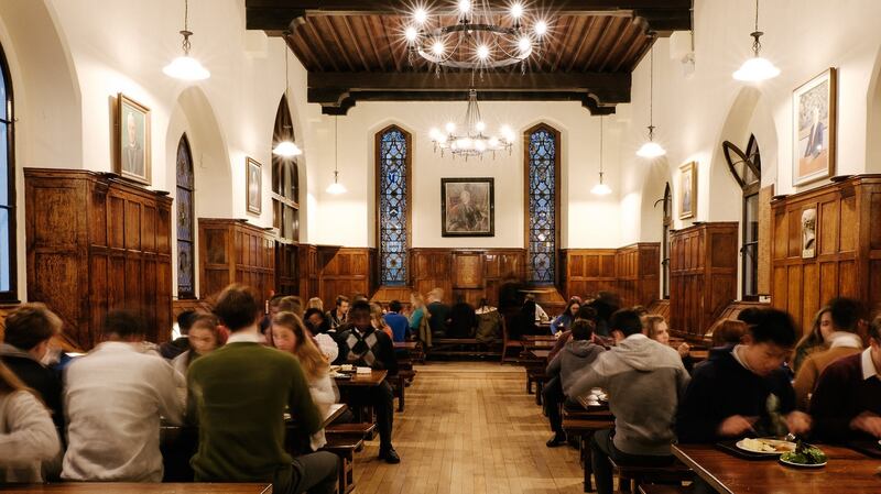 The dining hall at St Columba’s