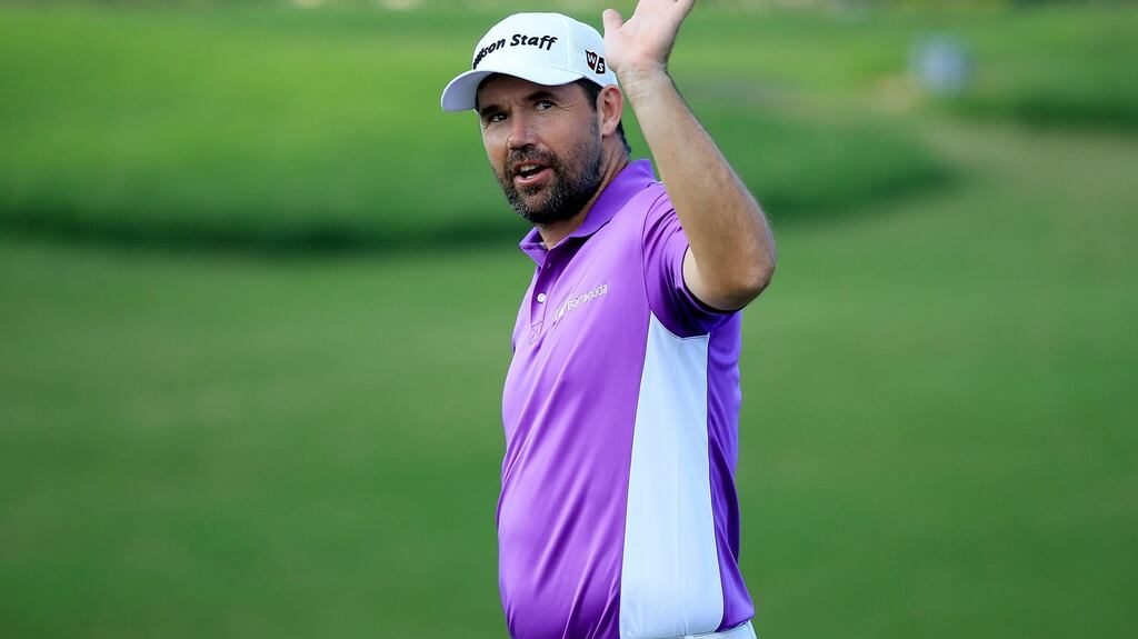 Pádraig Harrington waves to the gallery during the Hyundai Tournament of Champions at Kapalua Golf Club in Lahaina, Hawaii. Photo: Tom Pennington/Getty Images