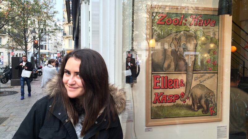 Ellen Quinn Banville during her time as a tour guide in Paris
