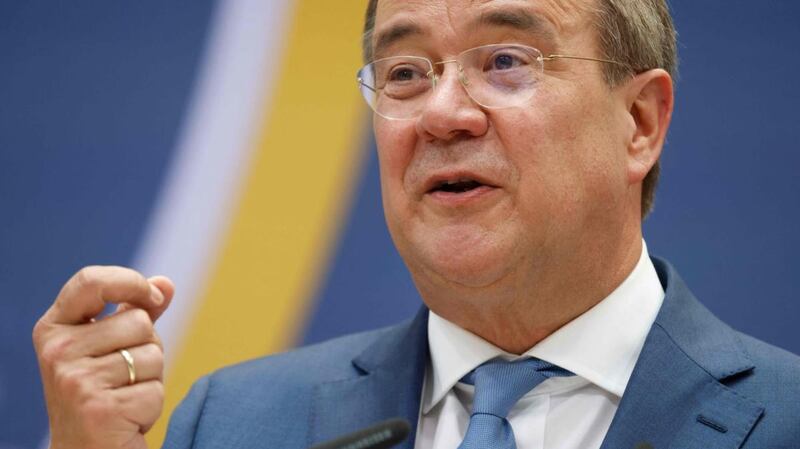 CDU leader Armin Laschet faces pushback in the campaign over how as inister for finance he handled a series of major financial scandals. Photograph: Odd Andersen/AFP via Getty Images
