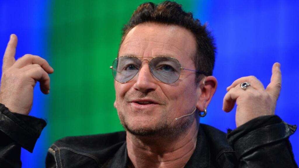 Bono at the Web Summit. Photograph: Brendan Moran/via Getty Images