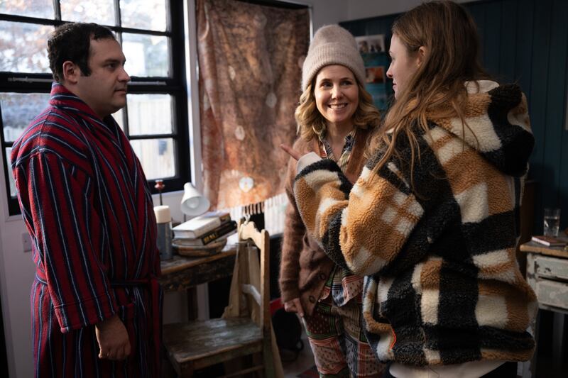 Austin: Michael Theo, Ellie McKay and Sally Phillips. Photograph: Kelly Tunney