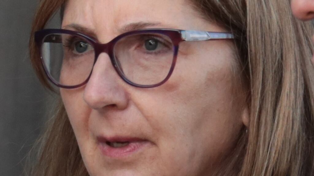 Susan Riches from Ontario, Canada at the Four Courts in Dublin. Photograph: Collins Courts