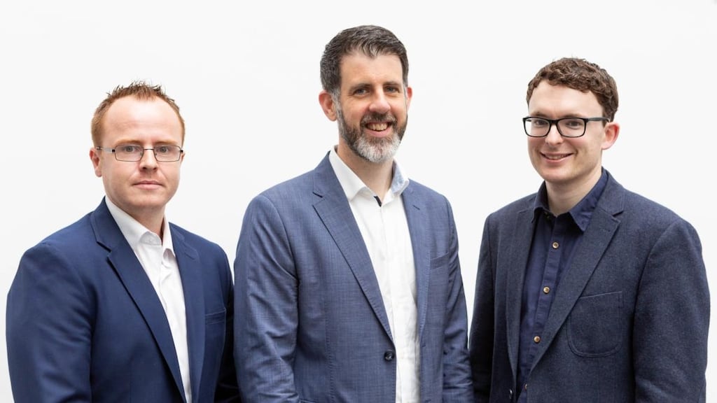 Venari co-founders Seán Cummins, Stephen Cox and Nigel Phelan. Photograph: Martina Regan