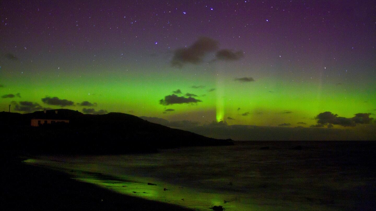 ‘Auroral Reflections’ in Downings, Co Donegal taken by Brendan Alexander