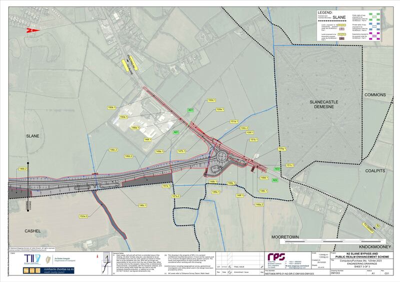 Engineering drawings for Slane bypass. Source: n2slanebypass.ie