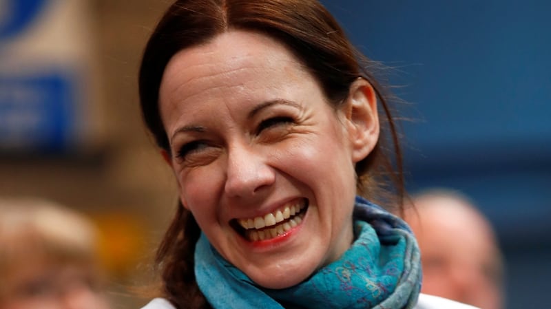 Annunziata Rees-Mogg attends the launch of the newly created Brexit Party campaign for the European elections, in Coventry. Photograph: Eddie Keogh/Reuters
