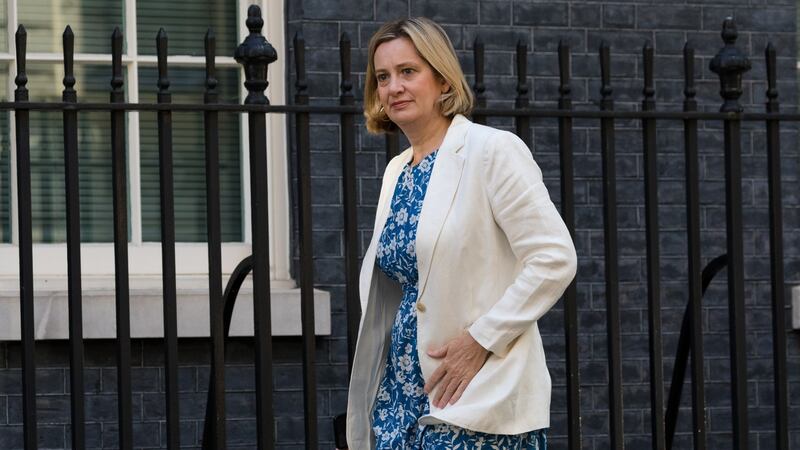 Amber Rudd keeps her position as secretary of state for work and pensions. Photograph: Vickie Flores/EPA