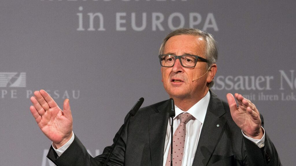 European Commission President Jean-Claude Juncker: “We must make efforts towards a practical relationship with Russia . . . that must be the case. We can’t go on like this.” Photograph: Armin Weigel/EPA