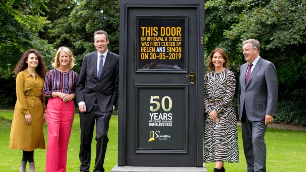 From left to right: Emily O’Brien, Dublin Simon Community, Niamh Boyle, The Reputations Agency, Barry O’Halloran, senior reporter at the Irish Times business section, Debbie Byrne, managing director of An Post Retail and Bryan Dobson, Quiz Master. Photograph: Conor Healy/Picture it Photography