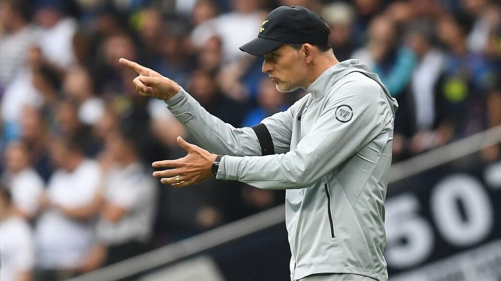 Thomas Tuchel changed Chelsea from back-foot to front-foot at Tottenham and they went on to win 3-0. Photograph: Neil Hall/EPA