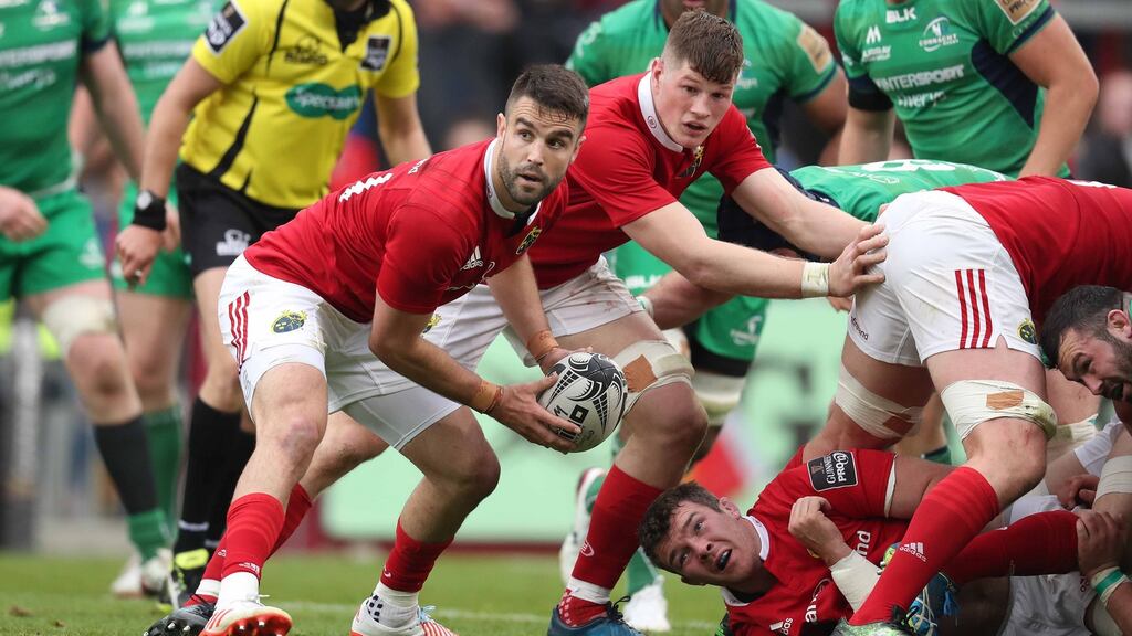 The holy trinity of wins over South Africa, New Zealand and Australia last year has Conor Murray at the beating heart of Munster, and especially Ireland. Photograph: Billy Stickland/Inpho