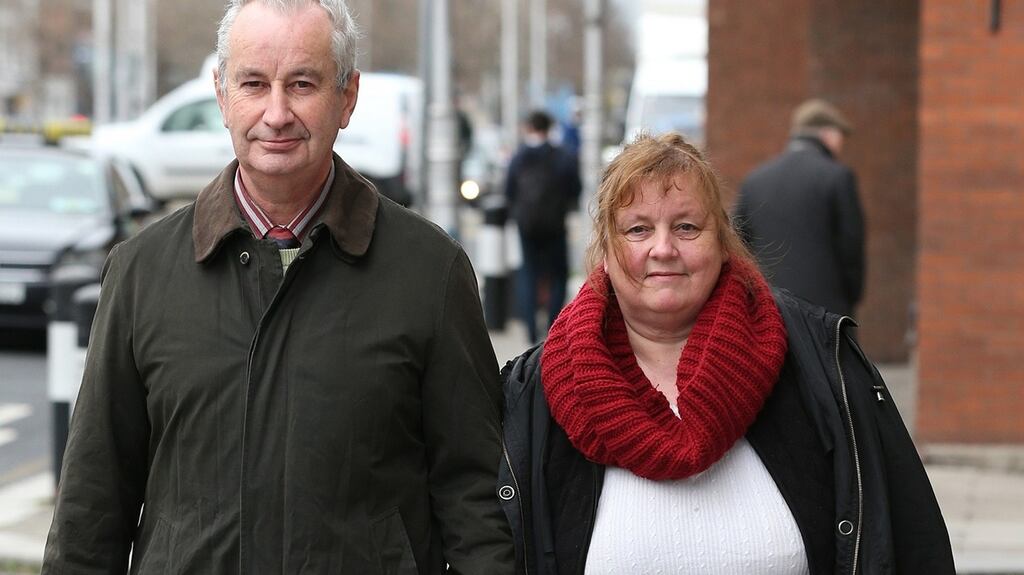 Dan and Maureen Arnold, Fermoy, Co Cork, leaving the Four Courts on Monday. Photograph: Courts Collins.