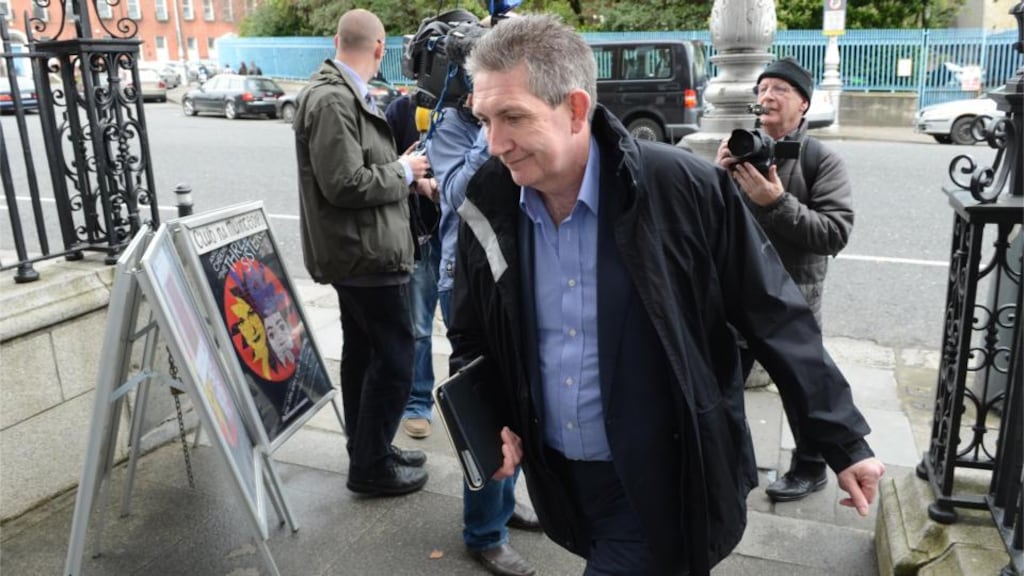 Eoin Ronayne, General Seceretary of the CPSU arriving for talks with other public sector unions this month. Photograp: Dara Mac Donaill / THE IRISH TIMES