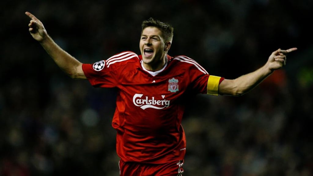 Steven Gerrard will leave Liverpool at the end of the season, with manager Brendan Rodgers unable to guarantee him a place in the side. Photograph: Peter Byrne/PA Wire.