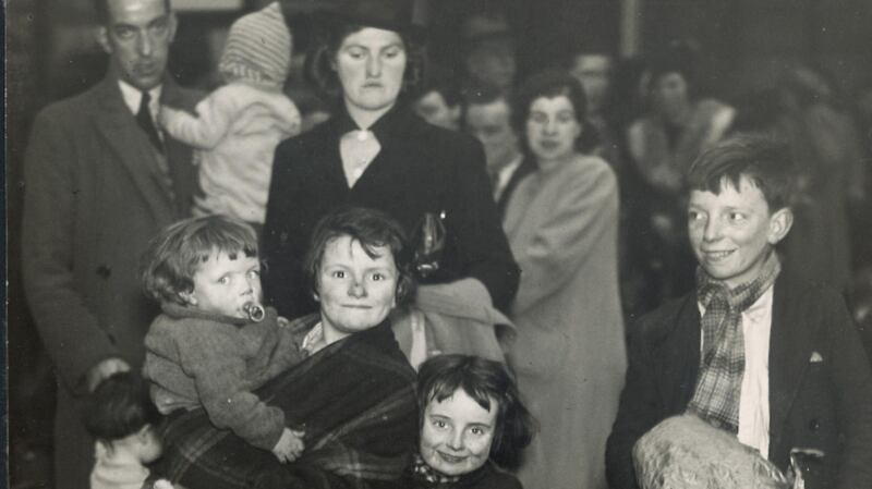 A Belfast family fleeing the city in the aftermath of the bombing.