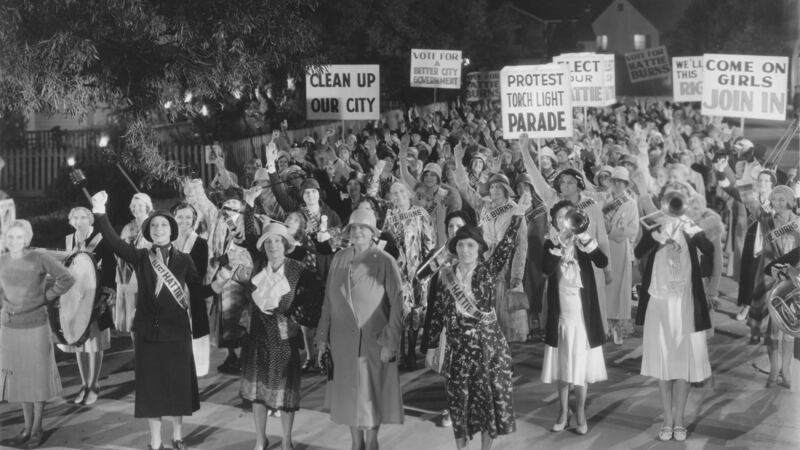 Marie Dressler (centre) on set of the film, Politics, 1931. Photograph: Universal History Archive/ Universal Images Group via Getty