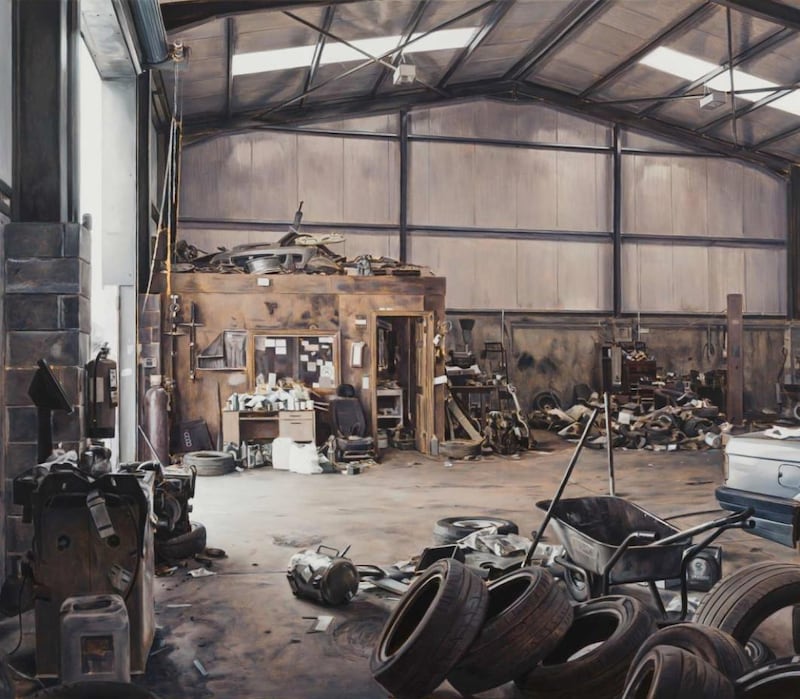 Cabin: Kevin Cosgrove’s oil on linen painting, from 2016. Photograph: Mother’s Tankstation