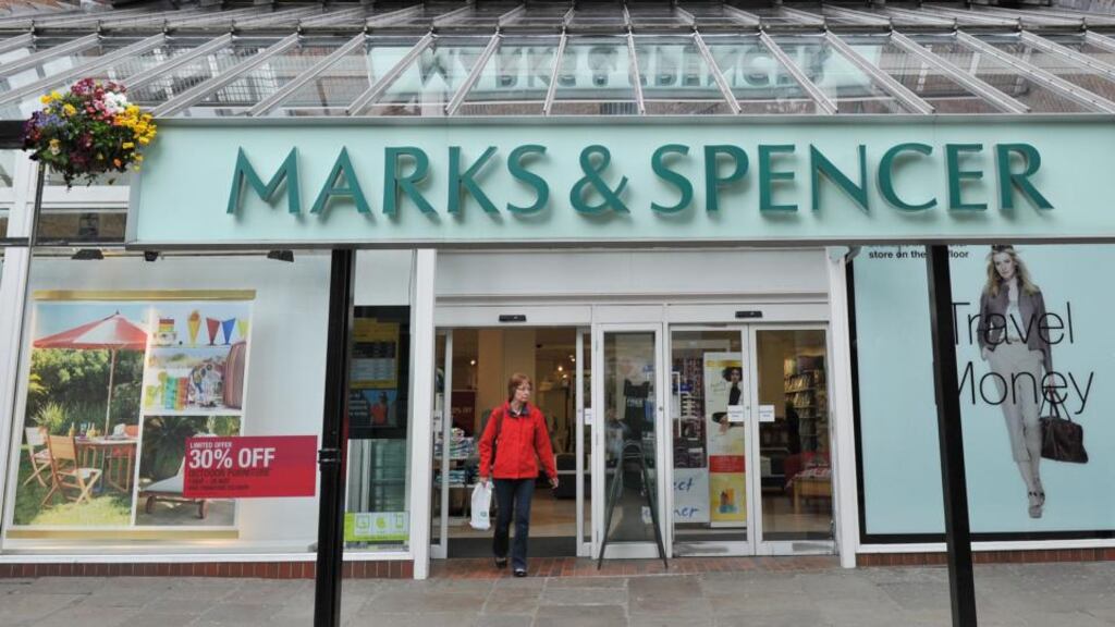 Marks & Spencer: results out on Tuesday. photograph: Anna Gowthorpe/PA Wire