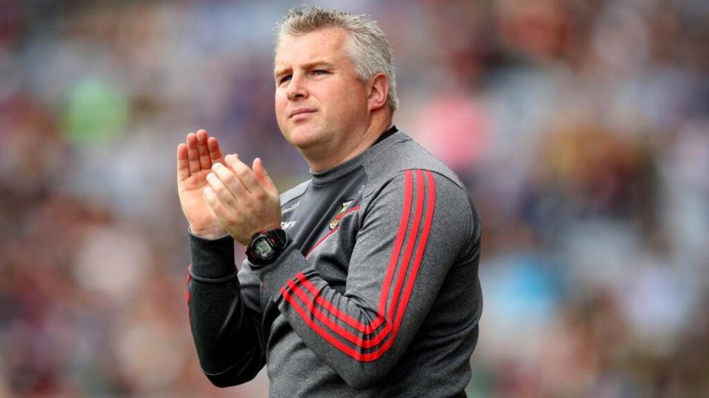 Mayo manager Stephen Rochford: did the pope sign his P45 last weekend? Photograph: Ryan Byrne/Inpho