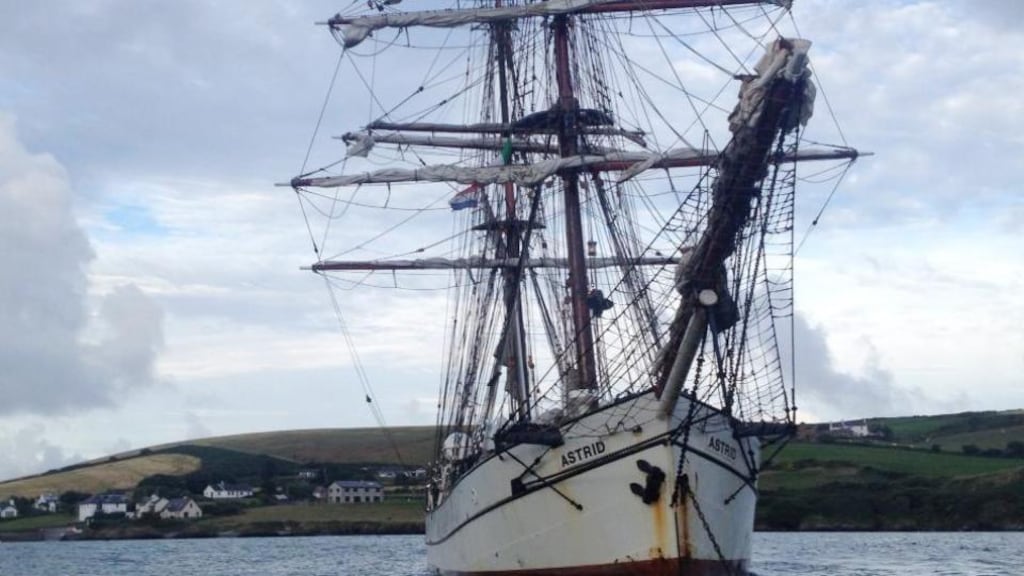 The SS Astrid: the decision to scrap her was made in consultation with the insurers after assessing the damage to the vessel when she sank at Quay Rock off Ballymacus Point near Kinsale, Co Cork, earlier this year.