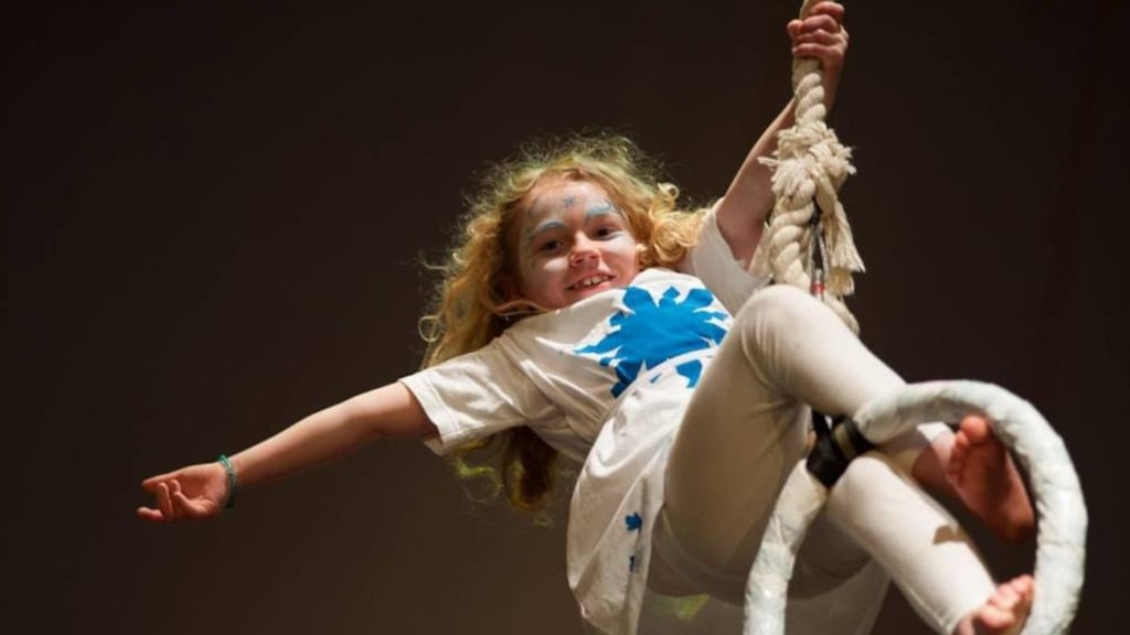 Big-Top training: Zoe O’Callaghan. Photograph: Reg Gordon