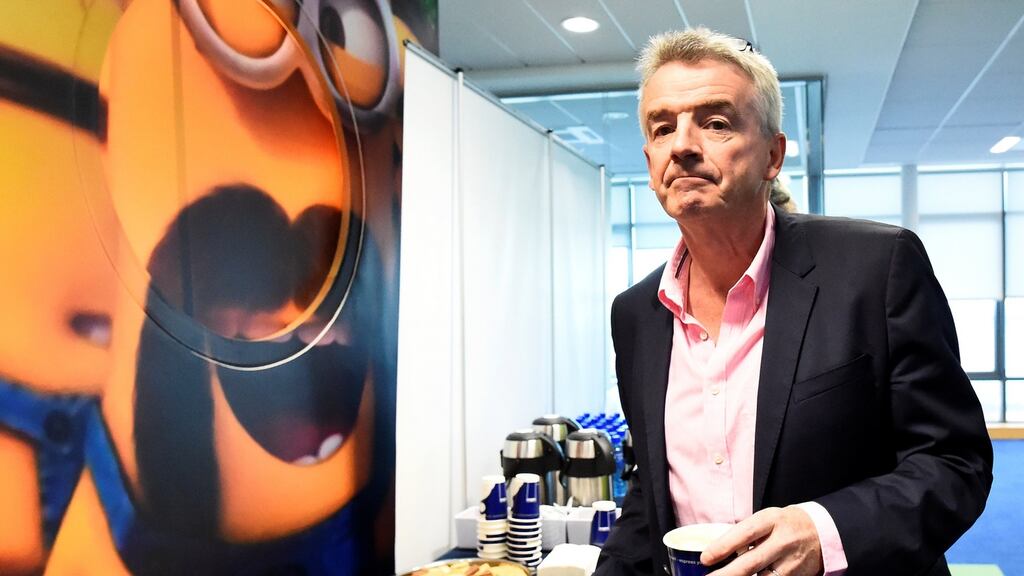 Ryanair CEO Michael O’Leary arrives at the airline’s AGM in Dublin. Photograph Clodagh Kilcoyne/Reuters