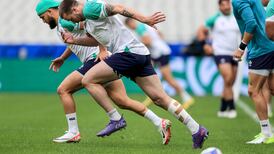 ‘He is all good’ - Mike Catt insists Mack Hansen running freely despite heavy strapping