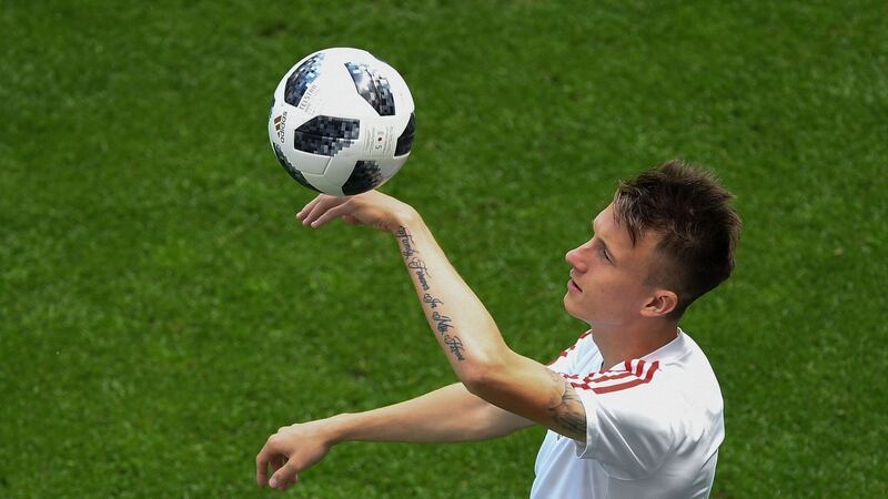 Russia midfielder Aleksandr Golovin has impressed in his side’s opening two fixtures. Photograph: Manan Vatsyayana/AFP/Getty