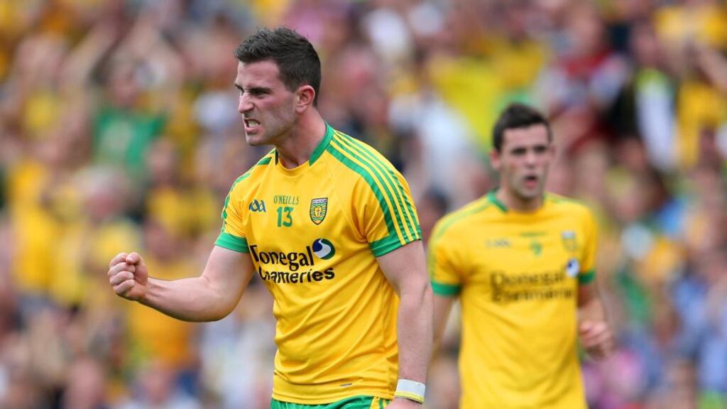 Donegal’s Patrick McBrearty: has been in exceptional form. Photograph: INPHO/Cathal Noonan