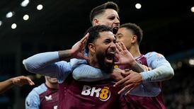 Douglas Luiz’s late penalty moves Aston Villa level on points with Liverpool at the top