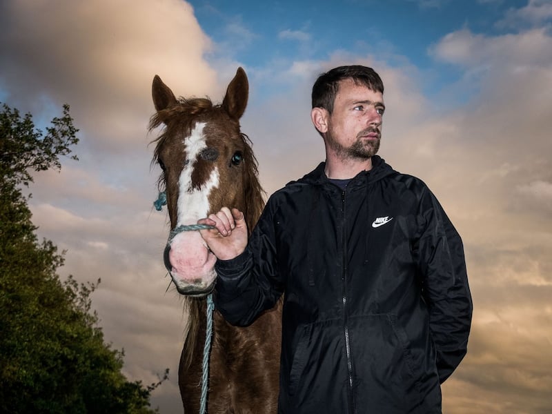 Summer Pix 2019: Karl, a Dubliner, at what is left of O’Devaney Gardens. Photograph: Gregory Dunn