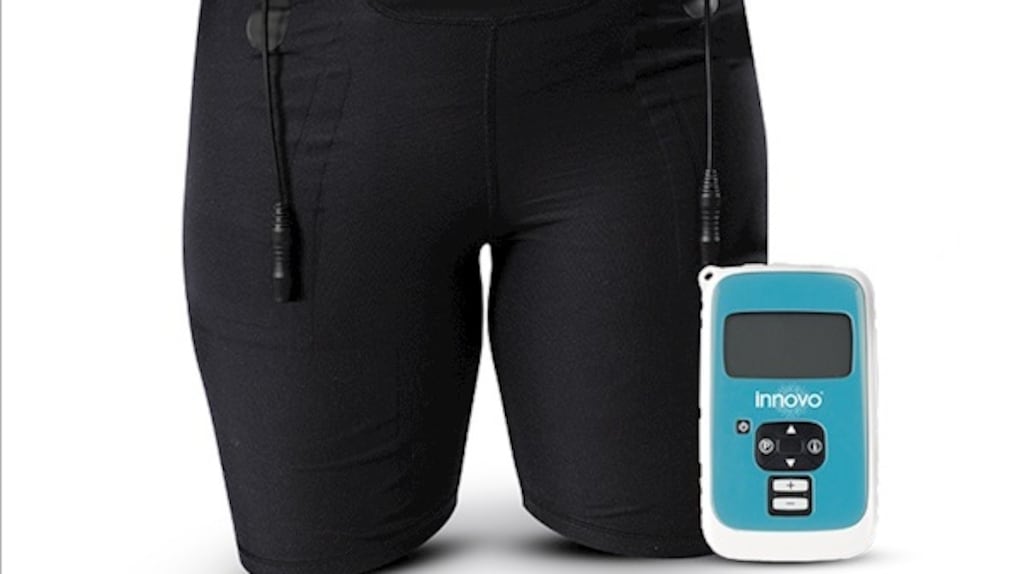Innovo is a neuromuscular electrical stimulation device that treats urinary and faecal incontinence in a non-invasive manner