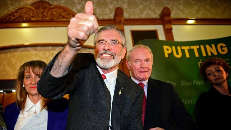 Gerry Adams was released after being held for four days in 2014. Photograph: Getty Images