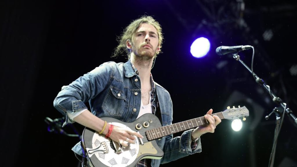 Singer songwriter Hozier has filmed a video backing a Yes vote in the same sex marriage referendum. Above, the Wicklow born musician is pictured performing at the Rock-en-Seine music festival near Paris. Photograph: Bertrand Guay/AFP/Getty Images.