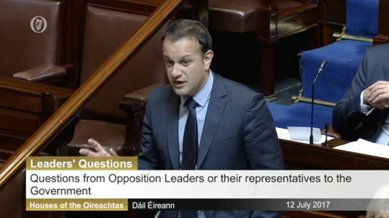 Taoiseach Leo Varadkar during heated exchanges with Paul Murphy in the Dáil