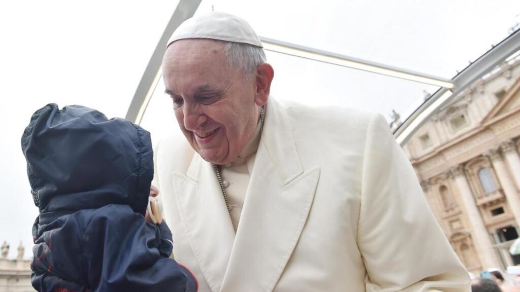 Pope Francis says he intends to travel to Africa once and to Latin America three times next year. Photograph: L’Osservatore Romano/EPA