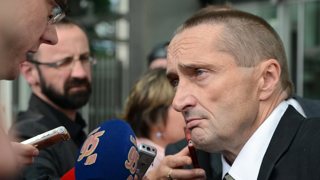 Solicitor John Devane, who died on Sunday, outside the Special Criminal Court in August 2013 after John Dundon was sentenced to life in prison for the murder of rugby player Shane Geoghegan. File photograph: Eric Luke/The Irish Times