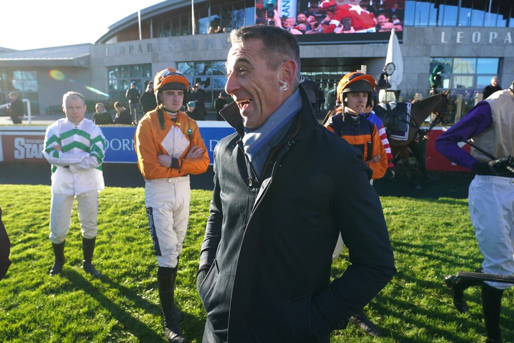 Recently retired jockey Davy Russell ahead of a presentation during the first day of the Leopardstown Christmas Festival at Leopardstown Racecourse in Dublin. Photograph: PA