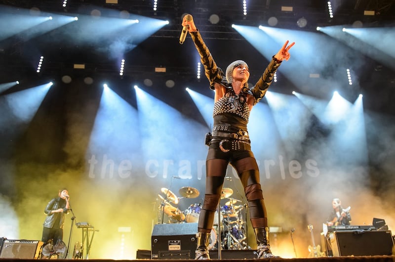 The Cranberries perform on stage in Lublin, Poland, in June 2016. Photograph: Wojciech Pacewicz/EPA