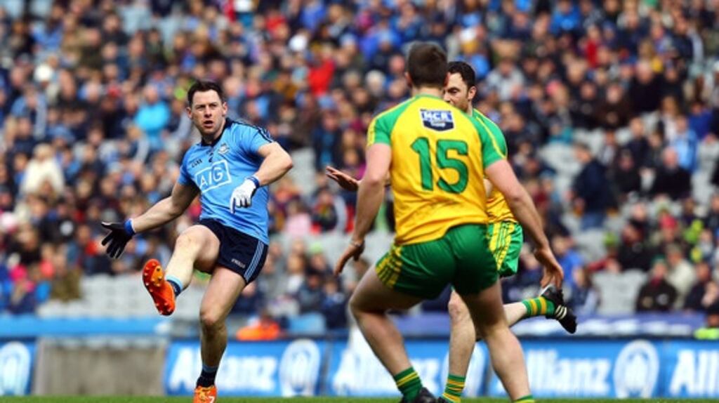 Dublin eased past Donegal at Croke park to reach the Allianz League final. Photograph: Inpho